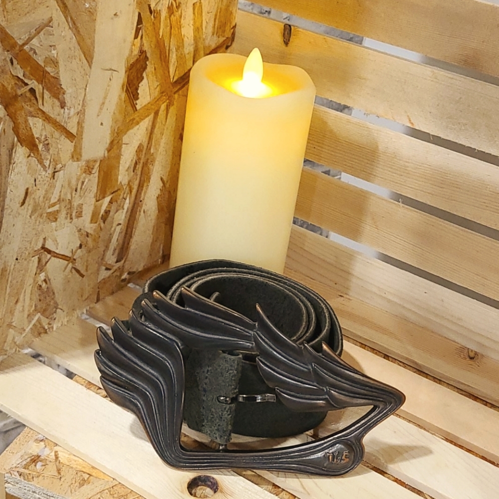 J LINDEBERG STOCKHOLM LEATHER WING BELT